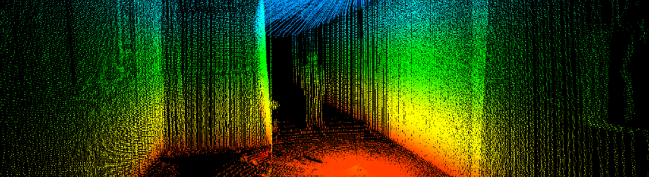 3D pointcloud of a corridor.